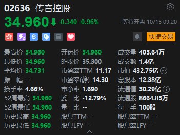 定价贴下限仍破发，“非洲手机之王”传音控股港股首日遇冷